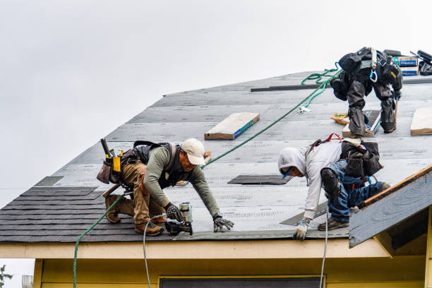 Professional Flat Roof Repair technician working in Chardon, OH